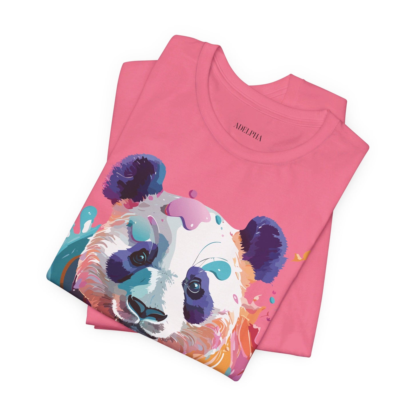 T-shirt en coton naturel avec panda