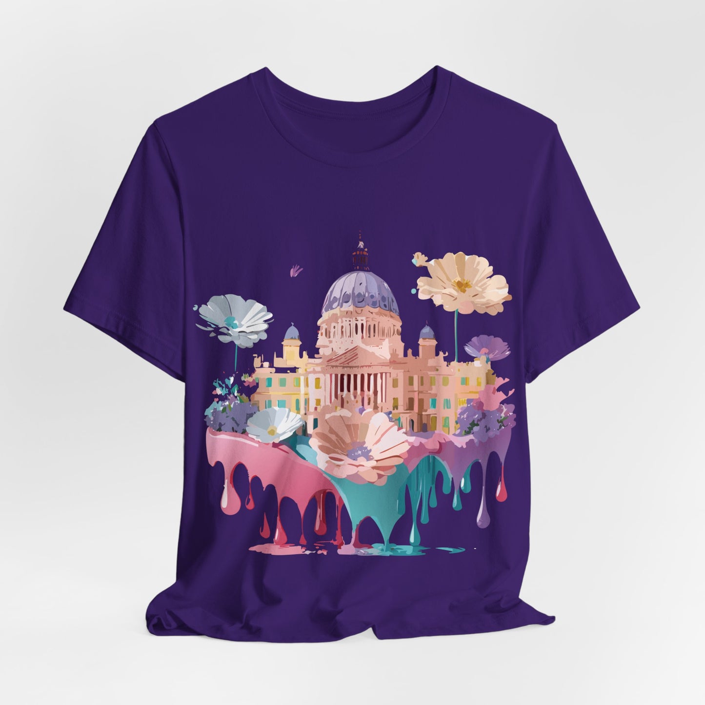 Natural Cotton Tee Shirt - Beautiful Places Collection - Madrid