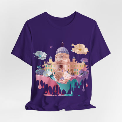 Natural Cotton Tee Shirt - Beautiful Places Collection - Madrid Printify