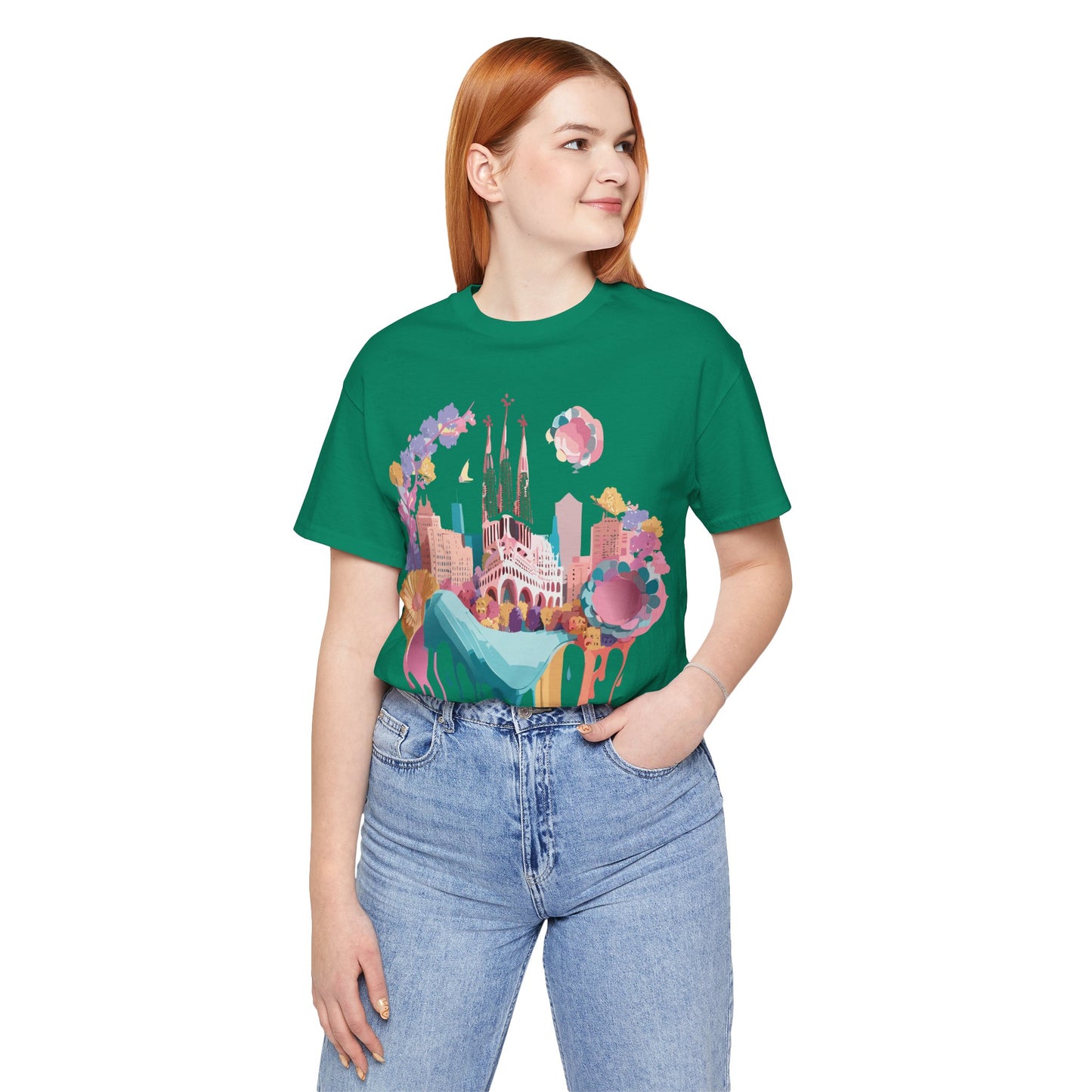 Tourist Shirt, Shirt with Barcelona - ADELPHA