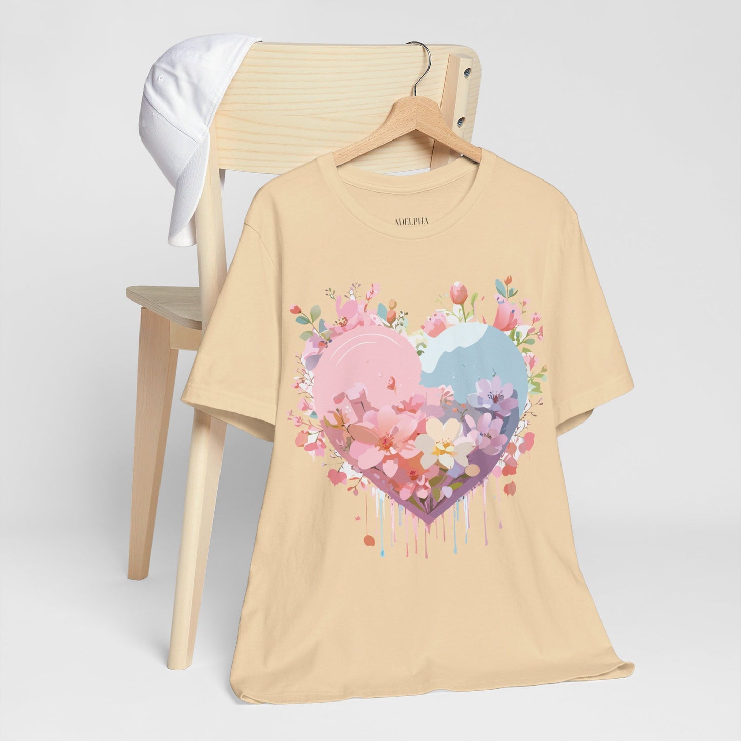 Natural Cotton Tee Shirt - Love story Collection