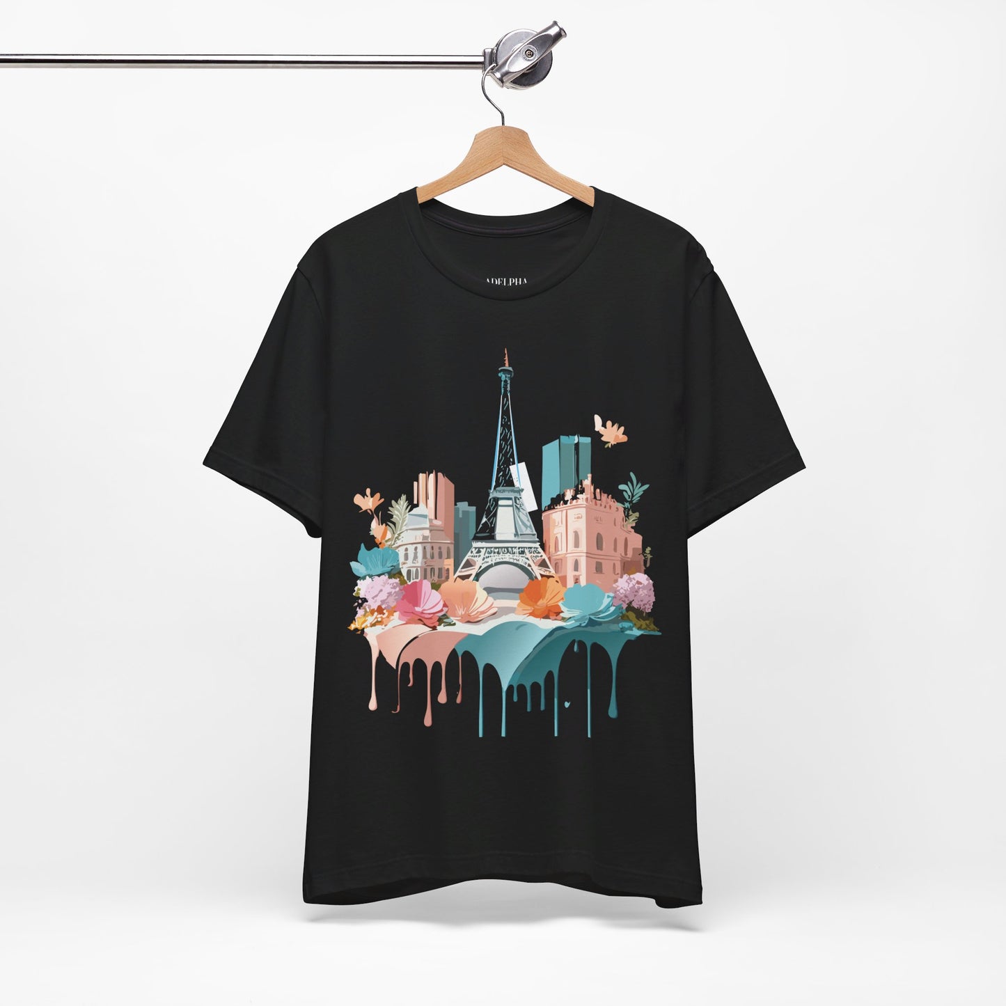 Natural Cotton Tee Shirt - Beautiful Places Collection - Paris