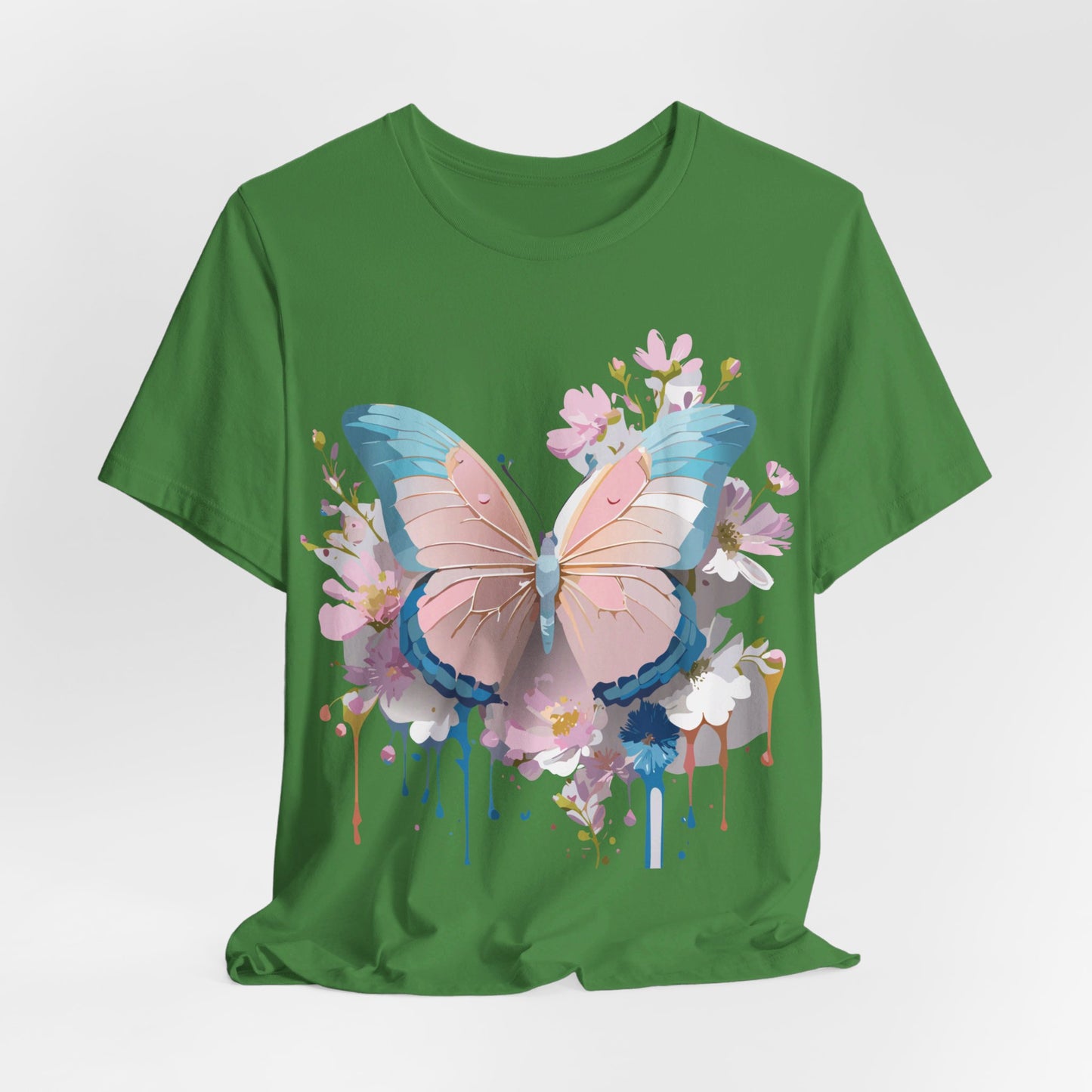 T-shirt en coton naturel avec papillon