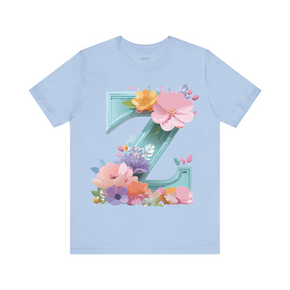 Natural Cotton Tee Shirt - Letters Collection - Z Printify