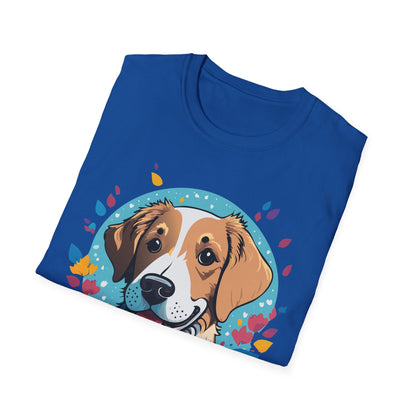 Unisex Dog Shirt Animal Print Tee Gildan Softstyle 64000 Cotton