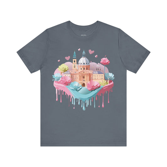 Natural Cotton Tee Shirt - Beautiful Places Collection - Prague