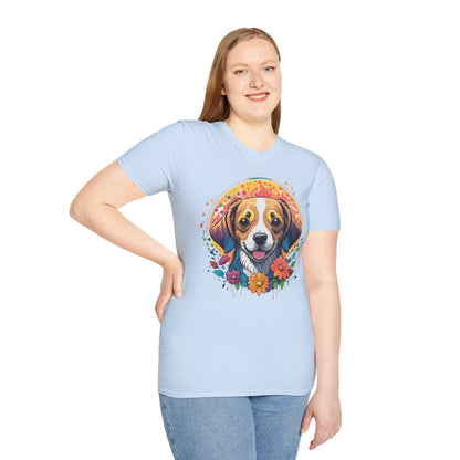 Dog Shirt Unisex Animal Tee Gildan 64000 Softstyle Ring Spun Cotton