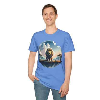 Lion Shirt Unisex Animal Tee Gildan Softstyle 64000 One Hundred Percent Cotton