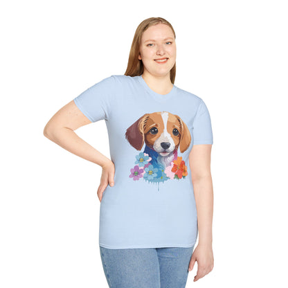 Unisex Dog Shirt Animal Graphic Tee Soft Cotton Gildan 64000