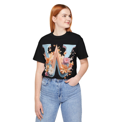 Natural Cotton Tee Shirt - Letters Collection - W Printify