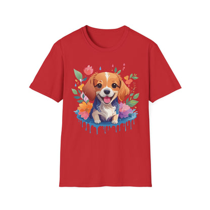Dog Shirt Animal Print Tee Unisex Gildan Softstyle 64000 Cotton Tee