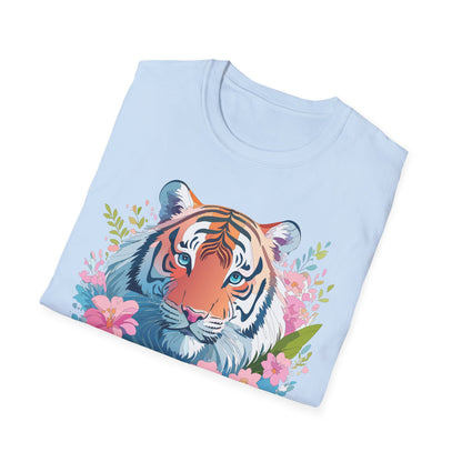 Unisex Tiger Shirt Gildan Softstyle 64000 Cotton Tee Everyday Comfort