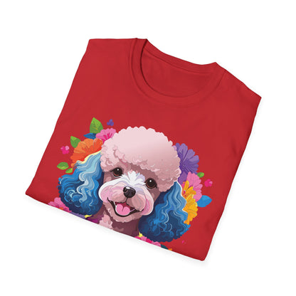 Unisex Dog Shirt Softstyle Tee 100 Percent Cotton Animal Print
