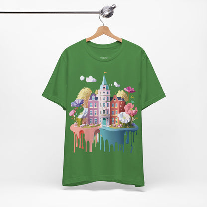 Natural Cotton Tee Shirt - Beautiful Places Collection - Amsterdam Printify