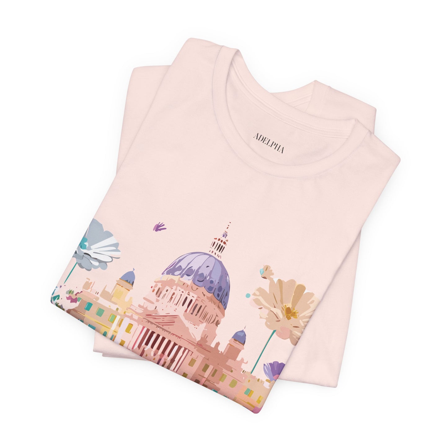 Natural Cotton Tee Shirt - Beautiful Places Collection - Madrid