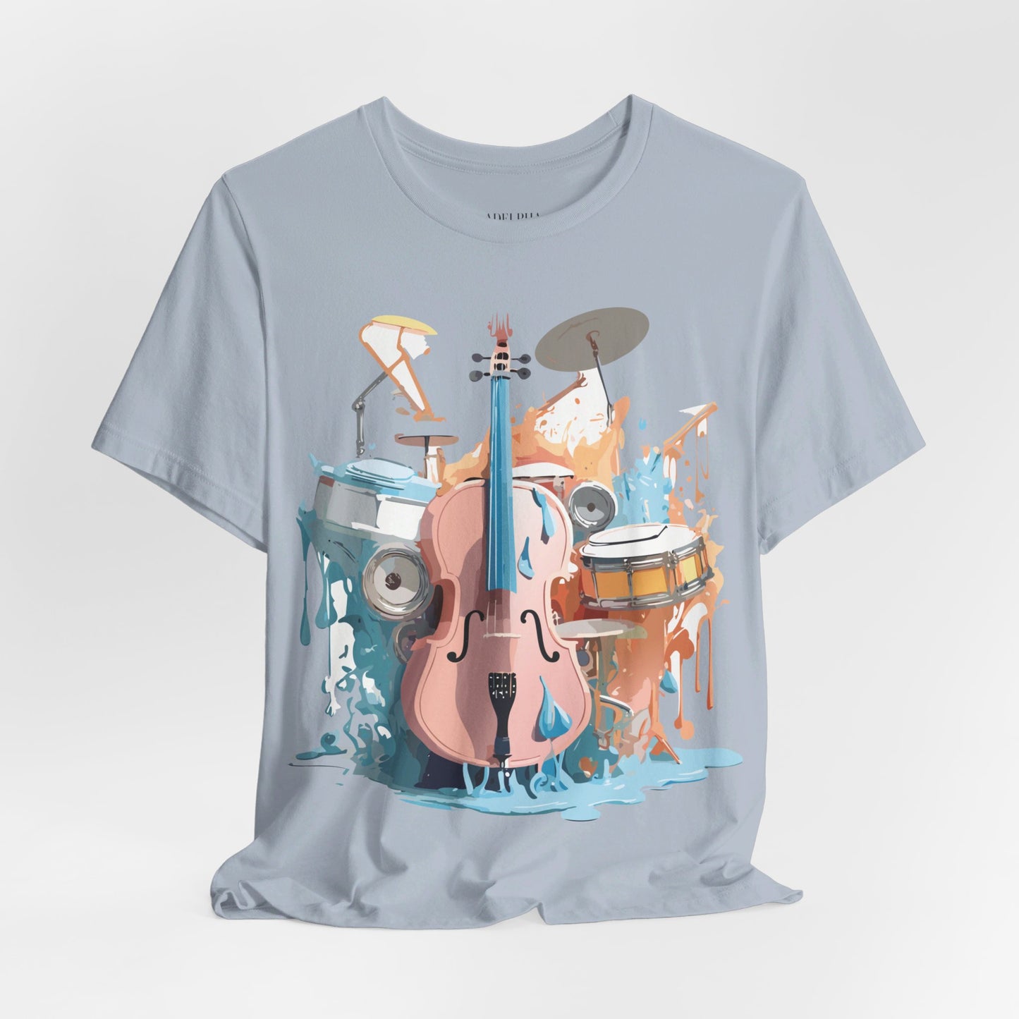 T-Shirt aus natürlicher Baumwolle – Musikkollektion