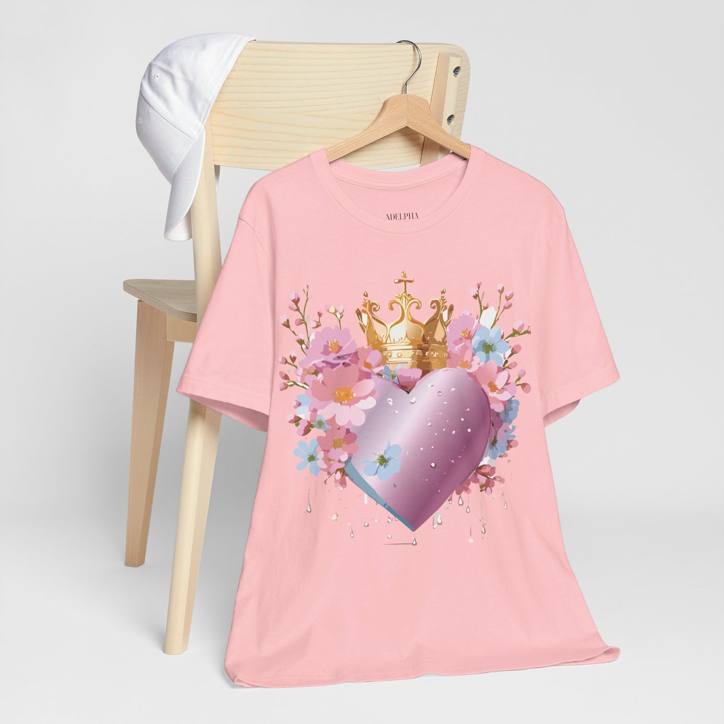 T-Shirt aus natürlicher Baumwolle – Love Story-Kollektion