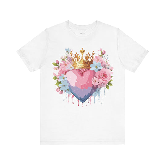 T-shirt en coton naturel - Collection Love story