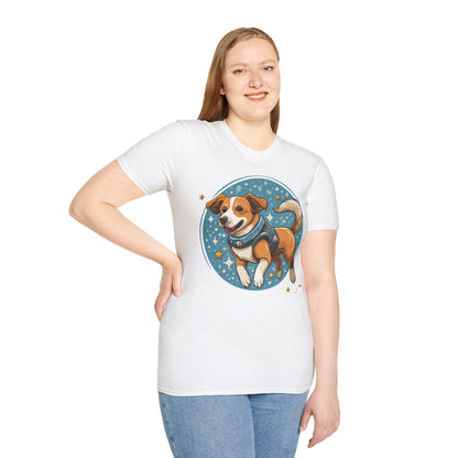 Unisex Dog And Animal Print Shirt Gildan Softstyle 64000 Tee