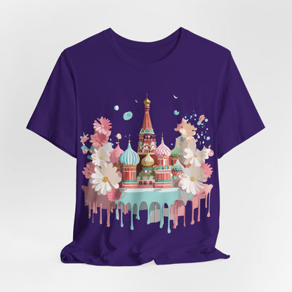 Natural Cotton Tee Shirt - Beautiful Places Collection - Moscow Printify