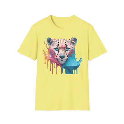 Unisex Cheetah Tee Softstyle Gildan 64000 100 Percent Cotton
