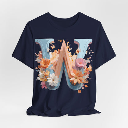 Natural Cotton Tee Shirt - Letters Collection - W Printify