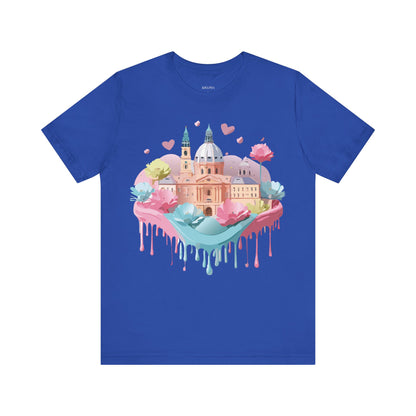 Natural Cotton Tee Shirt - Beautiful Places Collection - Prague Printify
