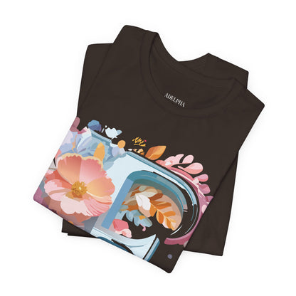 Natural Cotton Tee Shirt - Letters Collection - F Printify