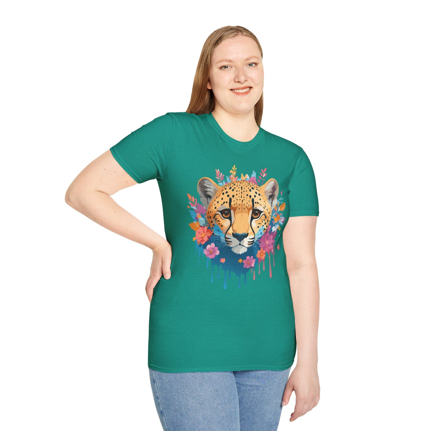 Cheetah Shirt, Shirt with Cheetah, Cheetah Tee, Shirt with Animals
