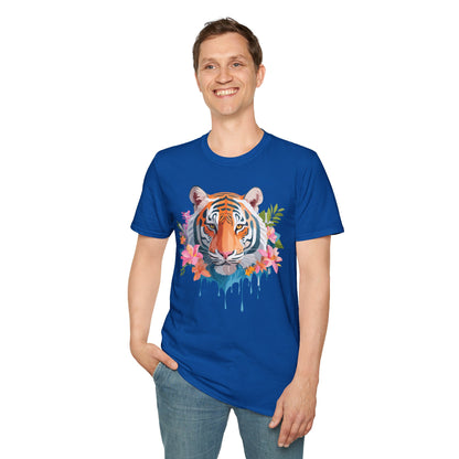 Tiger Shirt Unisex Animal Tee Gildan Softstyle 64000 Cotton Tee