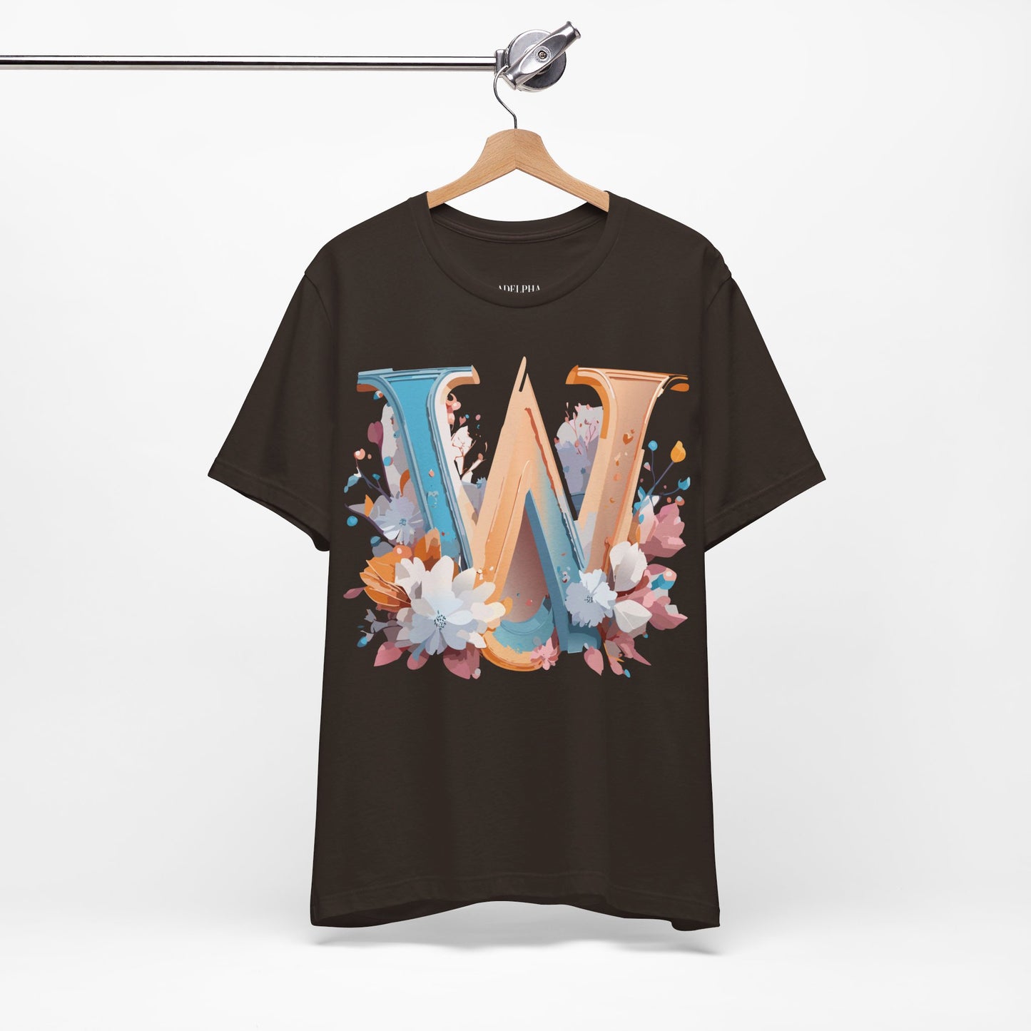 T-Shirt aus natürlicher Baumwolle – Letters Collection – W