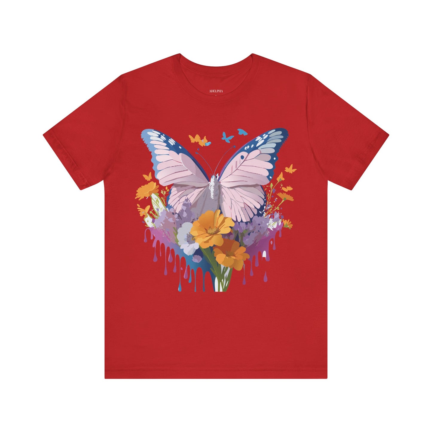 T-shirt en coton naturel avec papillon