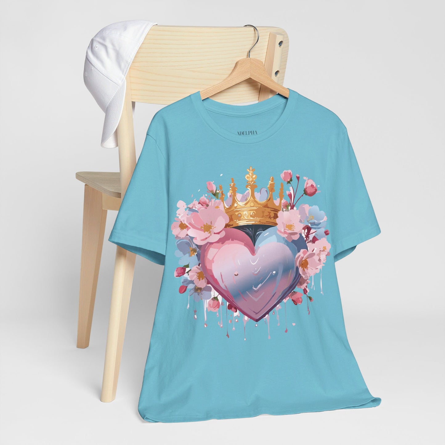 T-Shirt aus natürlicher Baumwolle – Love Story-Kollektion