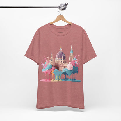 Natural Cotton Tee Shirt - Beautiful Places Collection - Vienna Printify