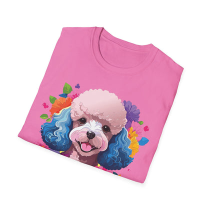 Unisex Dog Shirt Softstyle Tee 100 Percent Cotton Animal Print