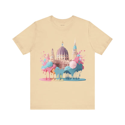 Natural Cotton Tee Shirt - Beautiful Places Collection - Vienna Printify