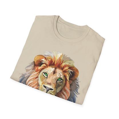 Lion Shirt Unisex Animal Tee Gildan Softstyle 64000 Cotton Comfort