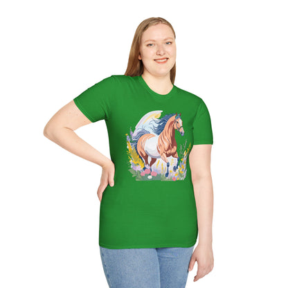 Horse Shirt Unisex Gildan Softstyle Tee 100 Ring Spun Cotton