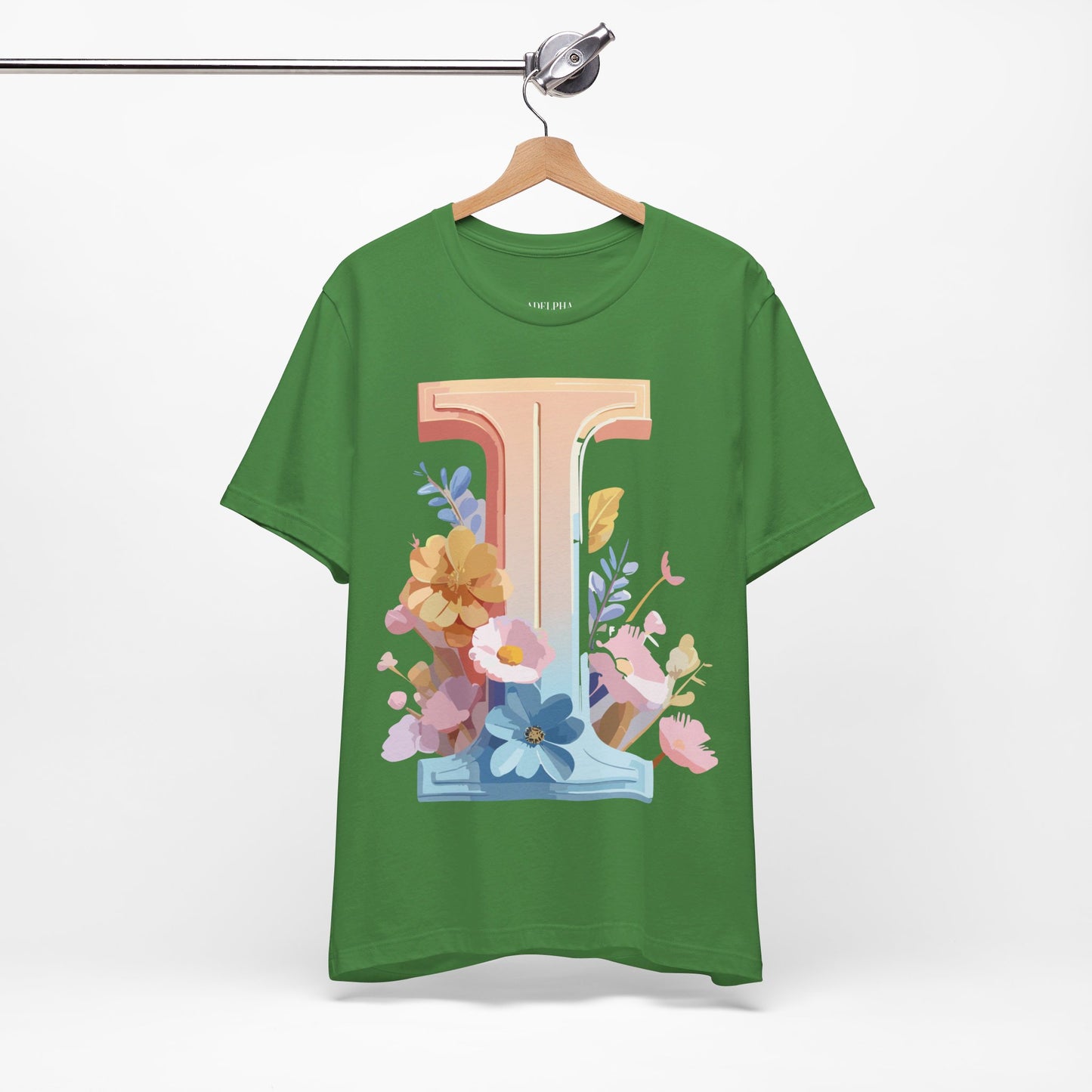 Natural Cotton Tee Shirt - Letters Collection - I