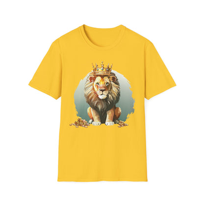 Unisex Lion Shirt Animal Tee Softstyle Gildan 64000 100 Percent Cotton Tee