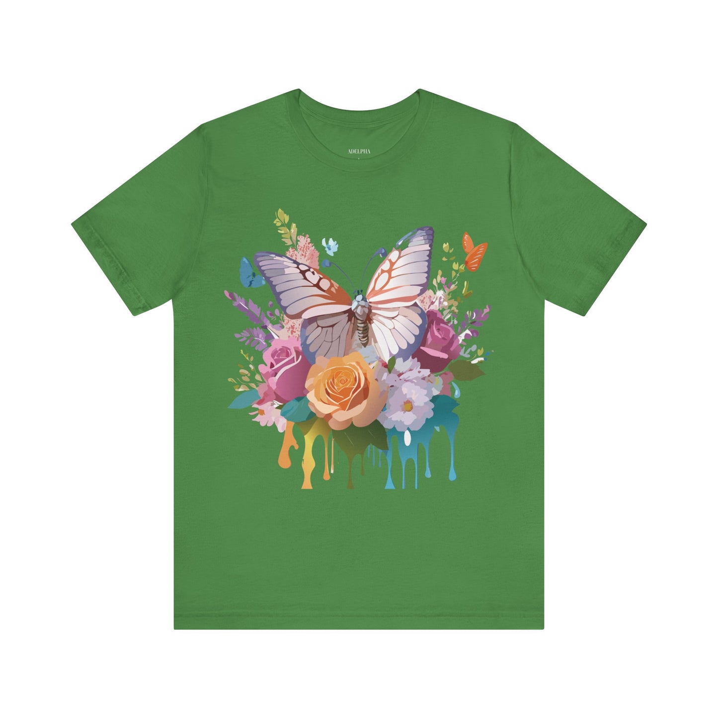 T-shirt en coton naturel avec papillon