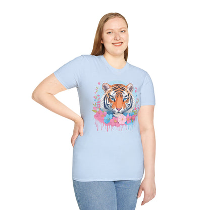 Tiger Shirt Unisex Softstyle T Shirt Gildan 64000 Animal Tee