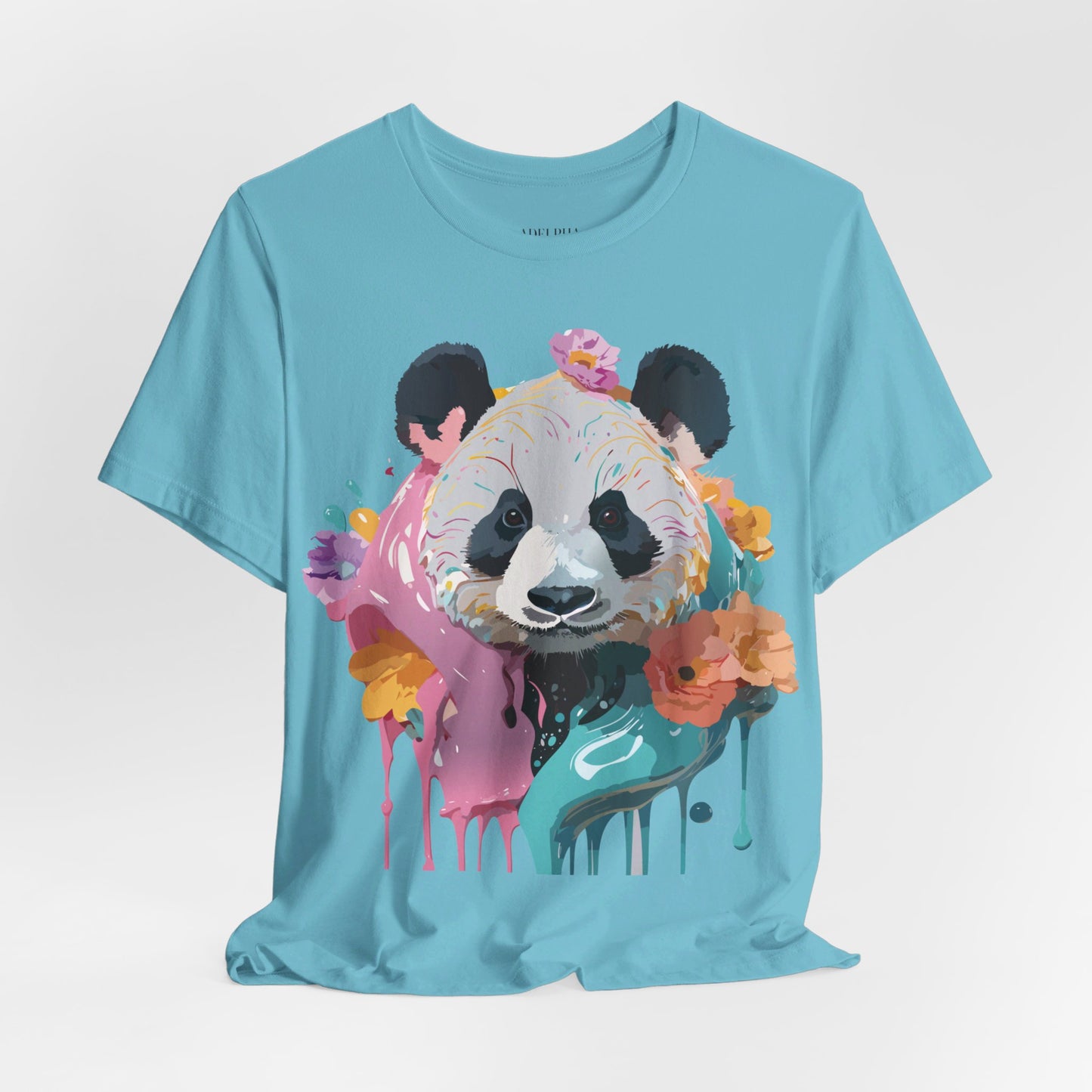 T-shirt en coton naturel avec panda