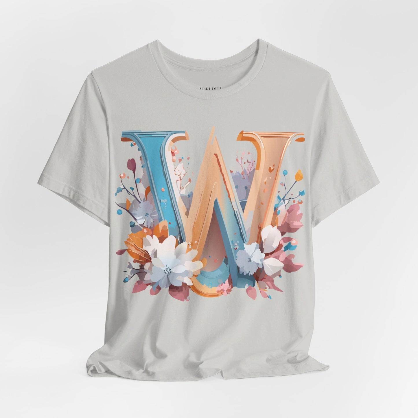 Natural Cotton Tee Shirt - Letters Collection - W