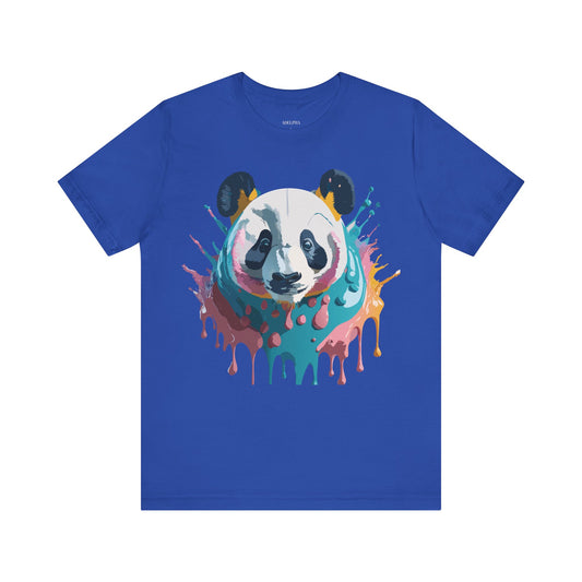 Natural Cotton Tee Shirt with Panda