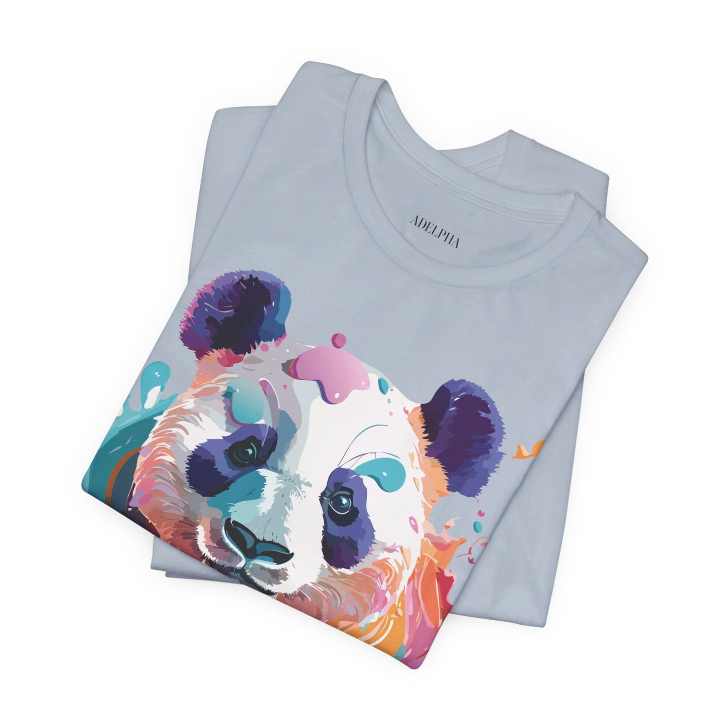 T-shirt en coton naturel avec panda