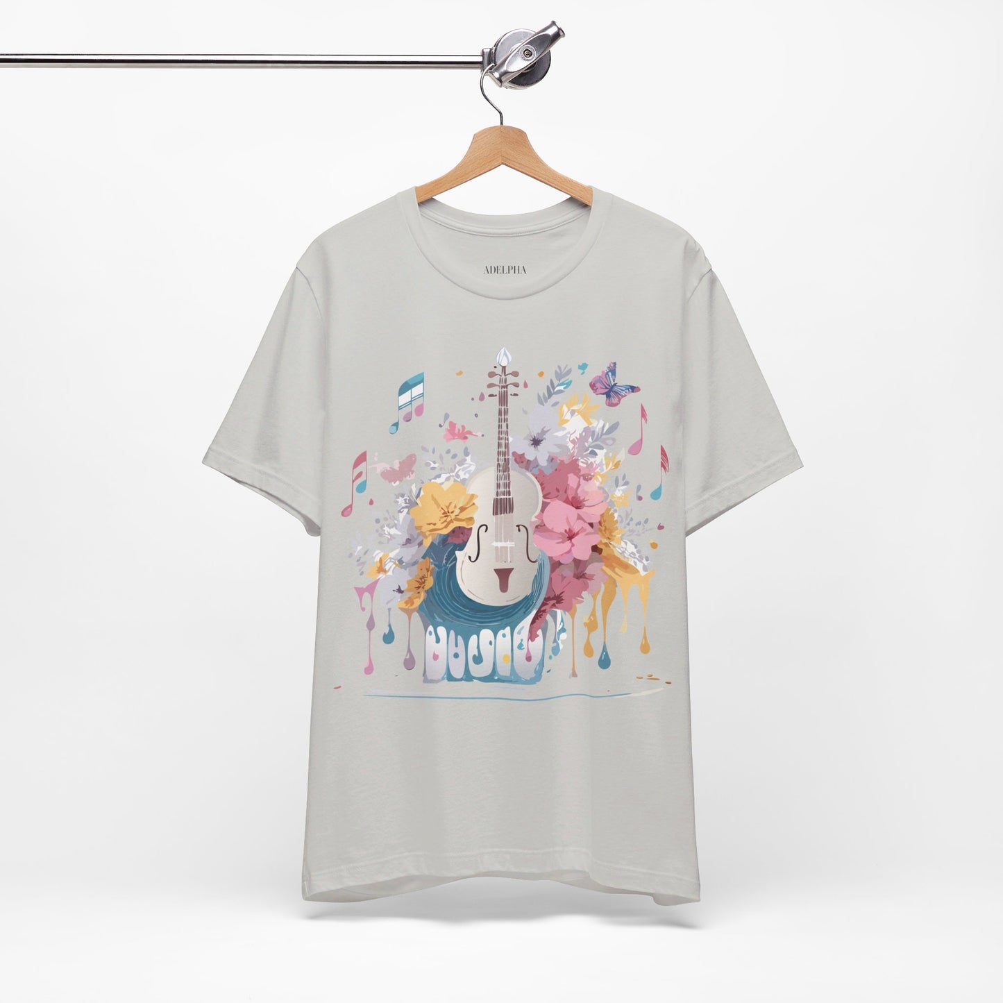 T-Shirt aus natürlicher Baumwolle – Musikkollektion