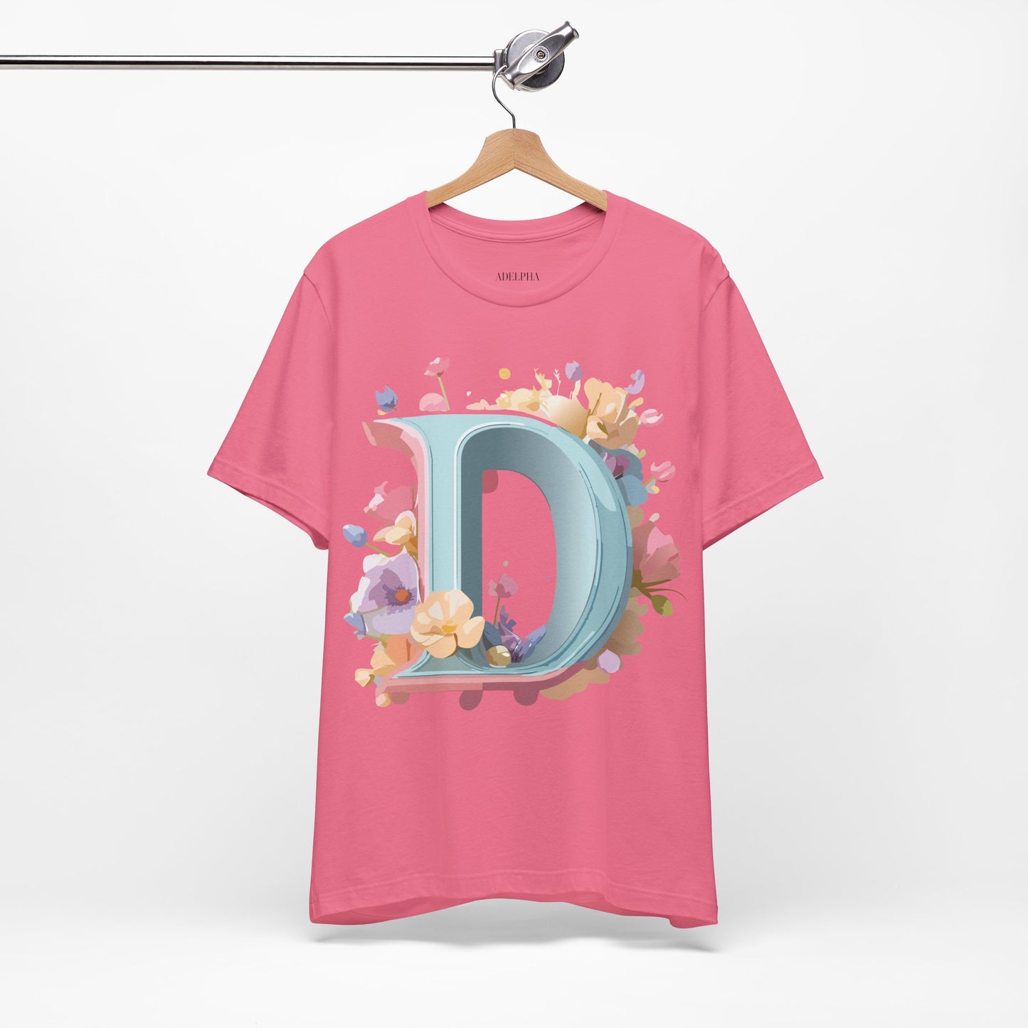 Natural Cotton Tee Shirt - Letters Collection - D