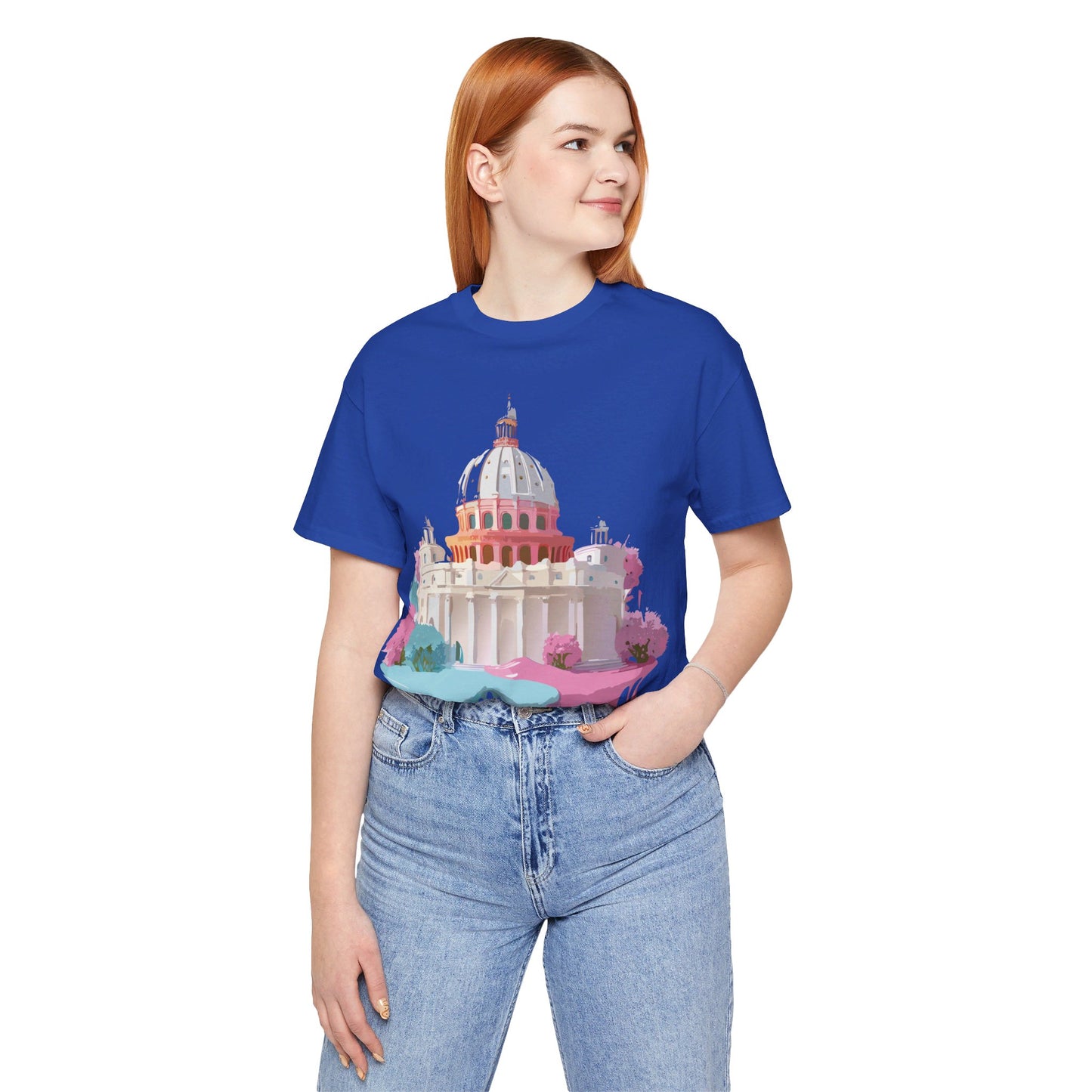 Natural Cotton Tee Shirt - Beautiful Places Collection - Rome