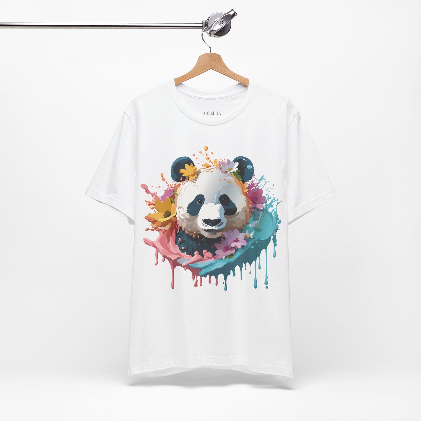 T-Shirt aus natürlicher Baumwolle mit Panda